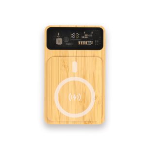 Promosyon Işıklı Logo Bambu Magsafe 10000 mAh - K480