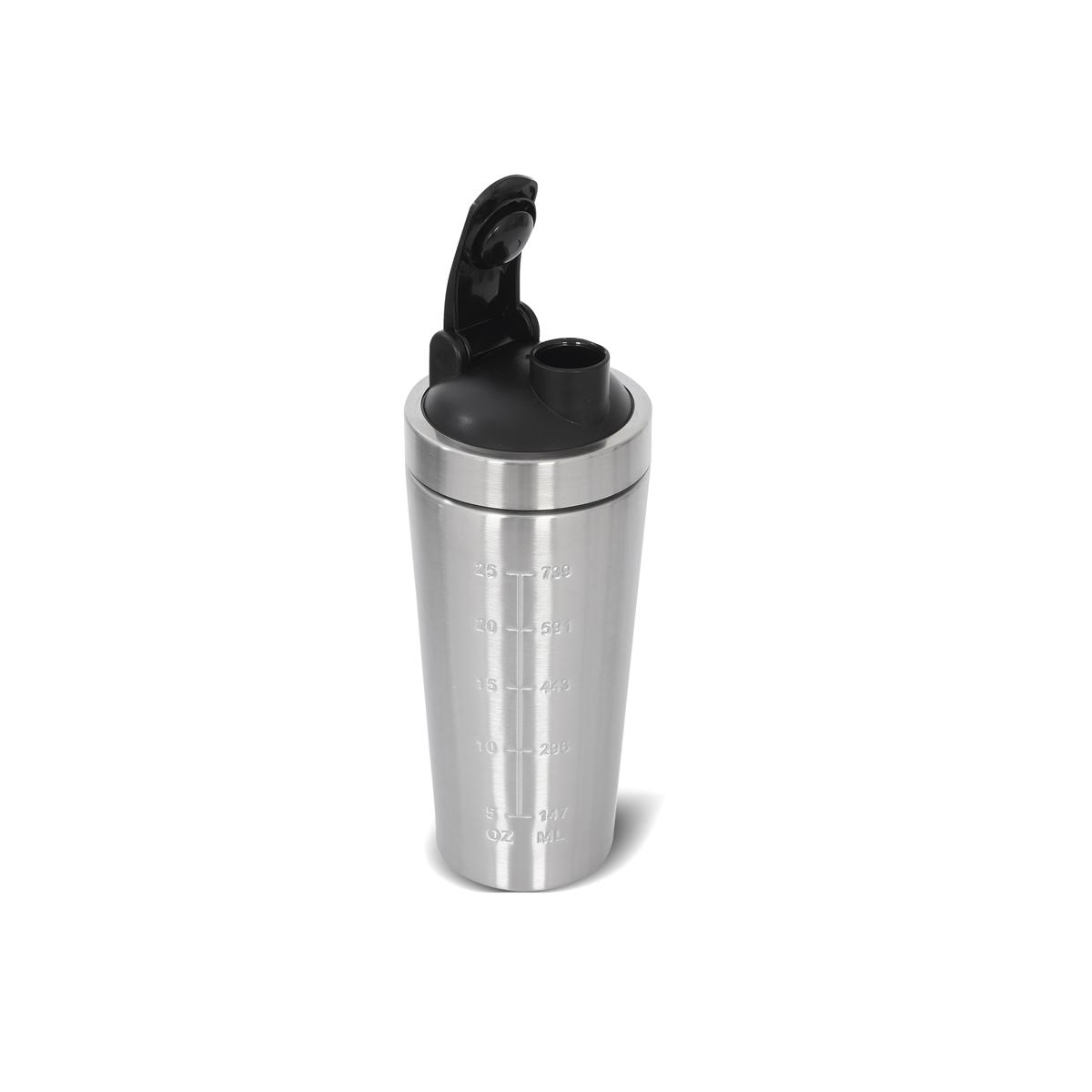 Promosyon Çelik SHAKER Sporcu Suluğu Protein Shaker ve Smoothie Matarası (800 ml) - 1072
